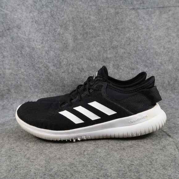 Adidas Shoes Womens 8.5 Cloudfoam Sneakers Athletic Trainer Casual Running Black - Picture 4 of 14